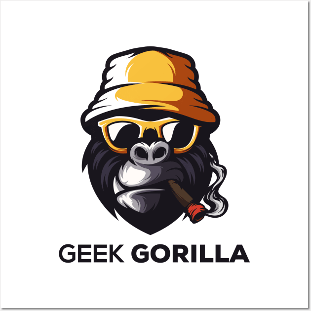 Geek Gorilla Wall Art by TambuStore